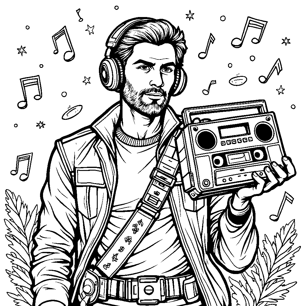 Star-Lord's Walkman blasting out retro tunes