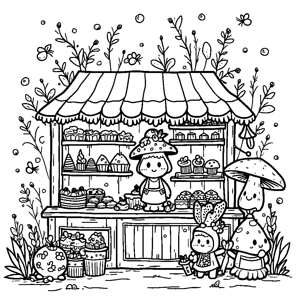 A mushroom bakery with sweet treats