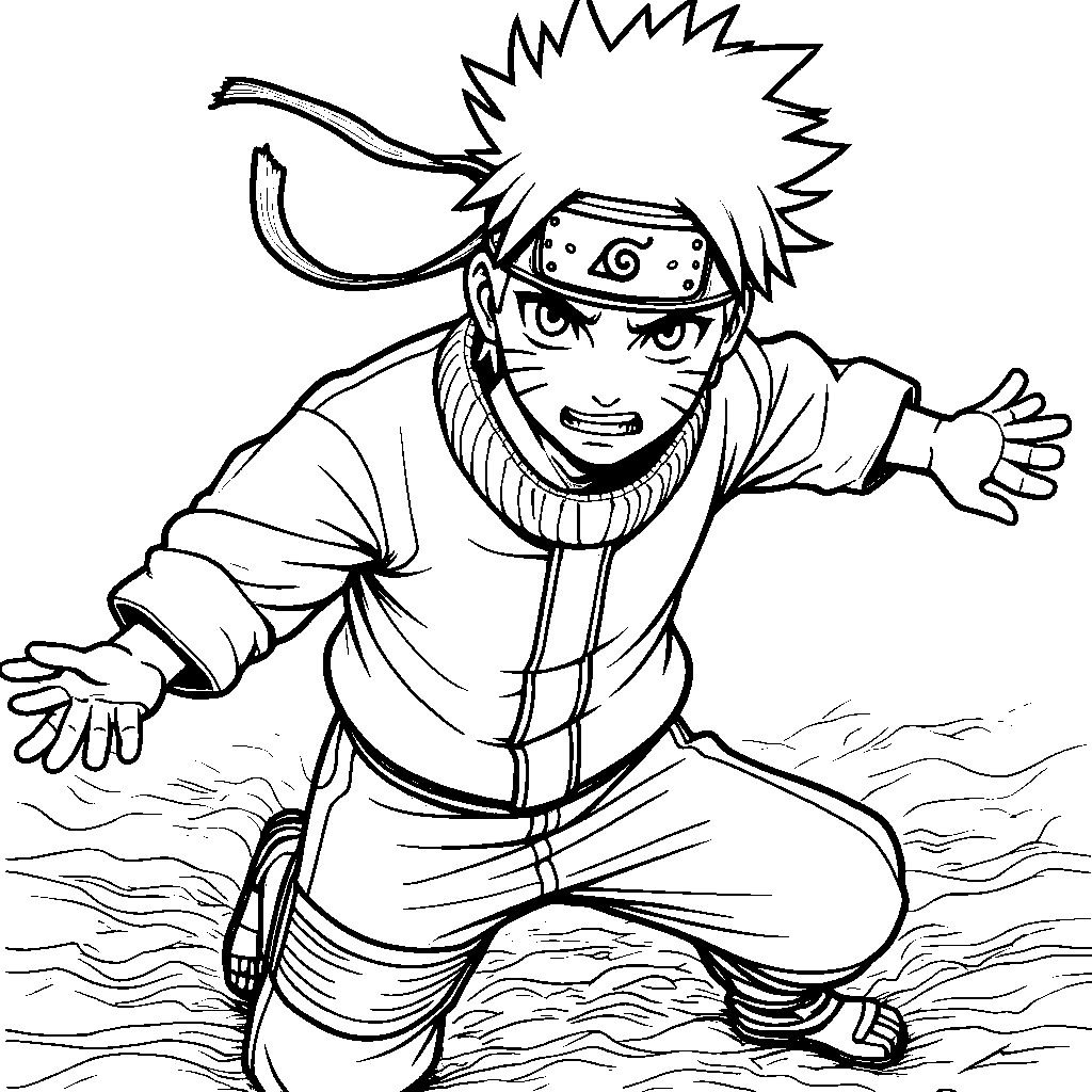 Naruto Uzumaki in a ninja pose