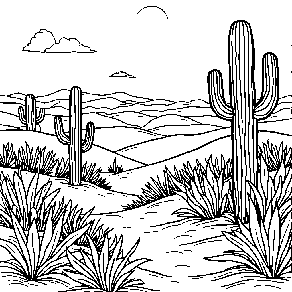 Serenity in the Dunes: A Desert Oasis