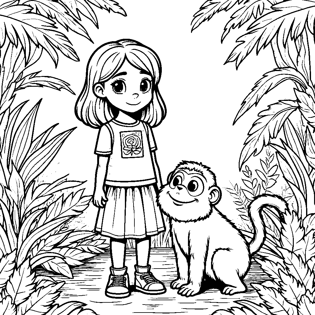 Eliza Thornberry with a talking animal friend