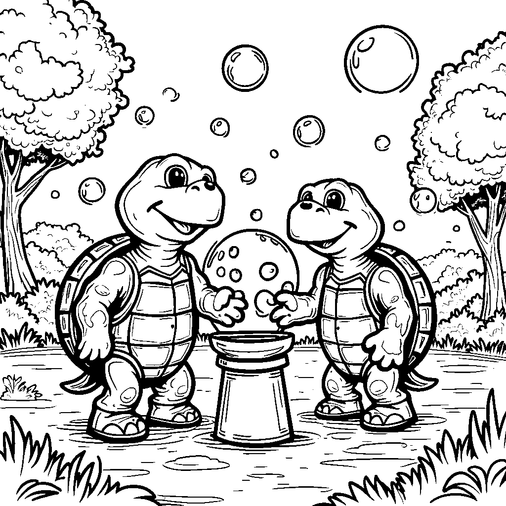 Turtle Power: A Bubble-tastic Adventure!