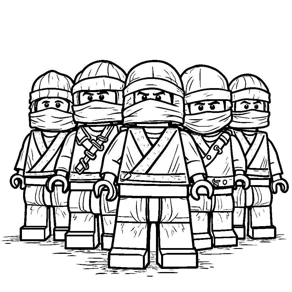 Ninjago Ninja Team in Superhero Costumes