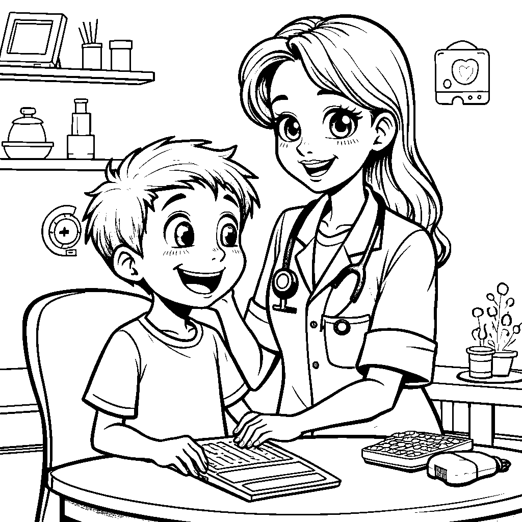 Doctor Taking Care of a Patient