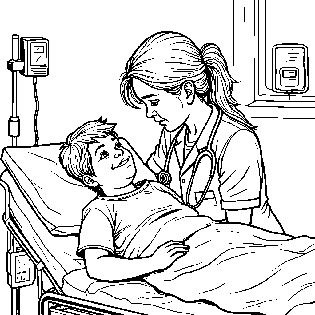 Nurse Taking Care of a Patient