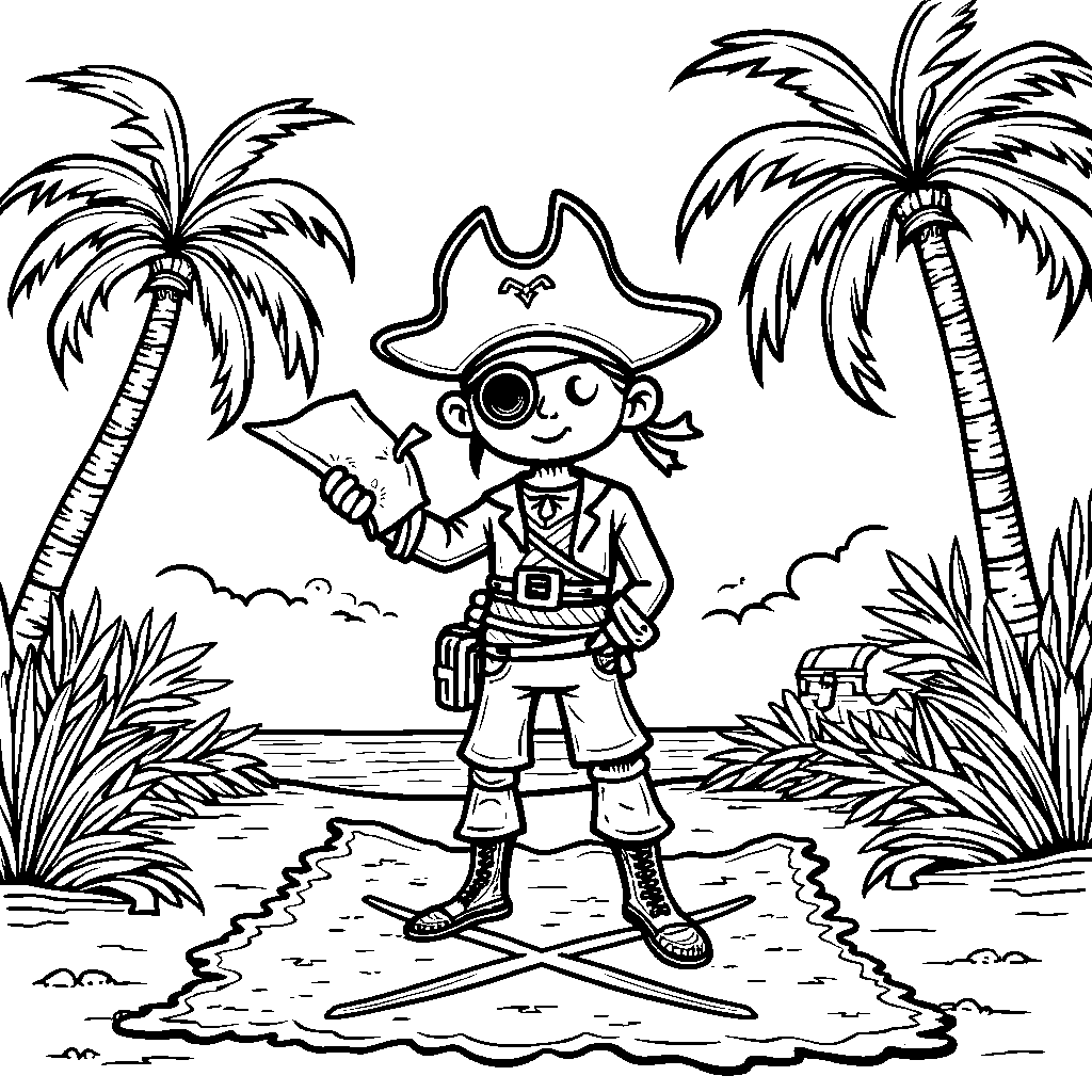 Pirate on a Treasure Hunt