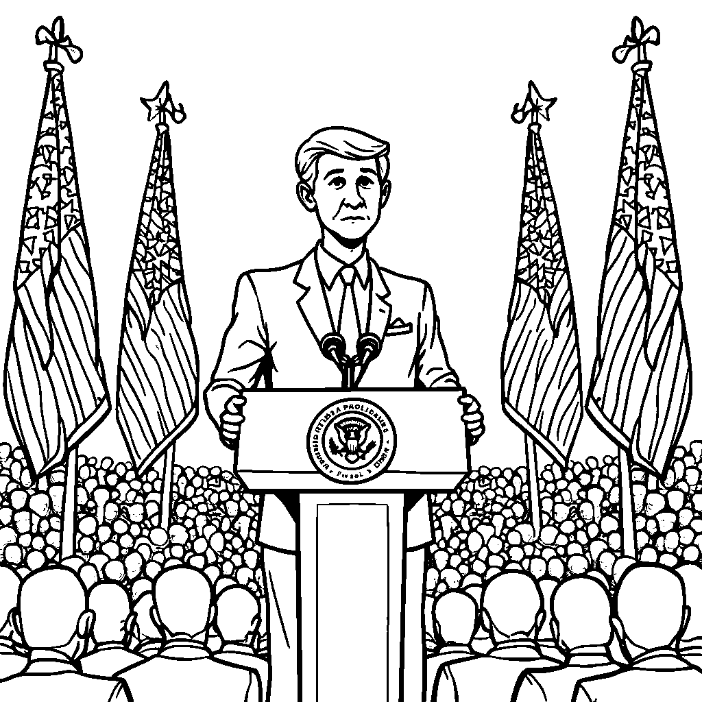 President Giving a Speech