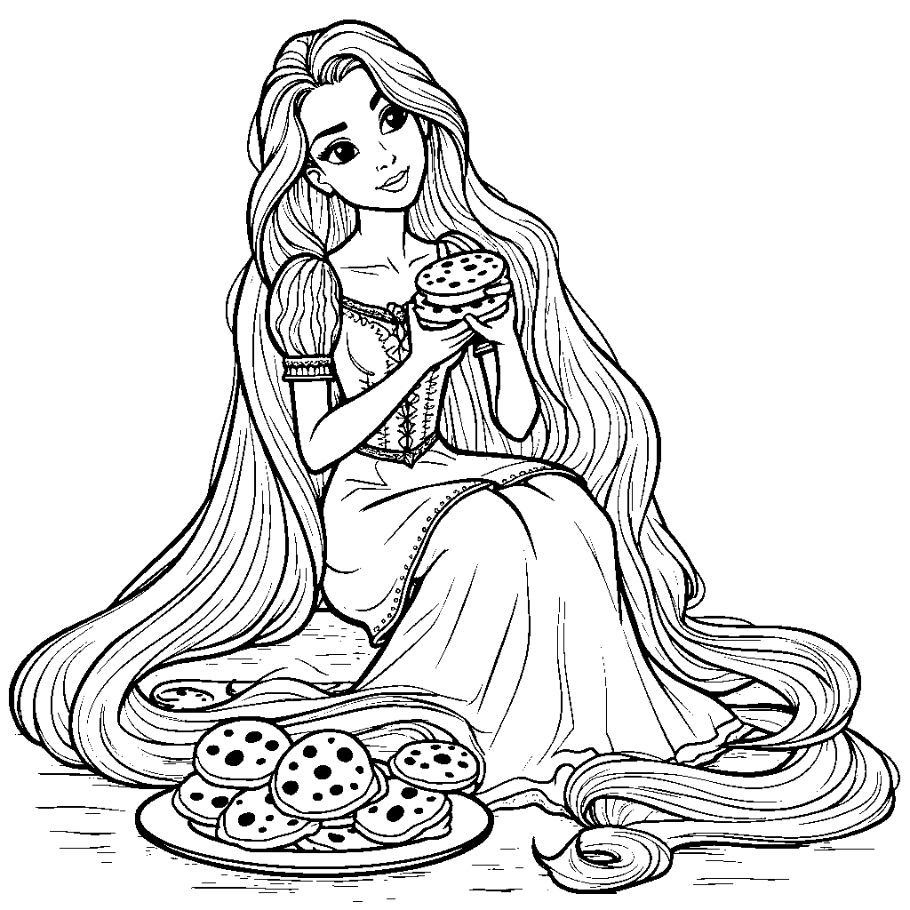 Rapunzel's favorite snack, a plate of cookies