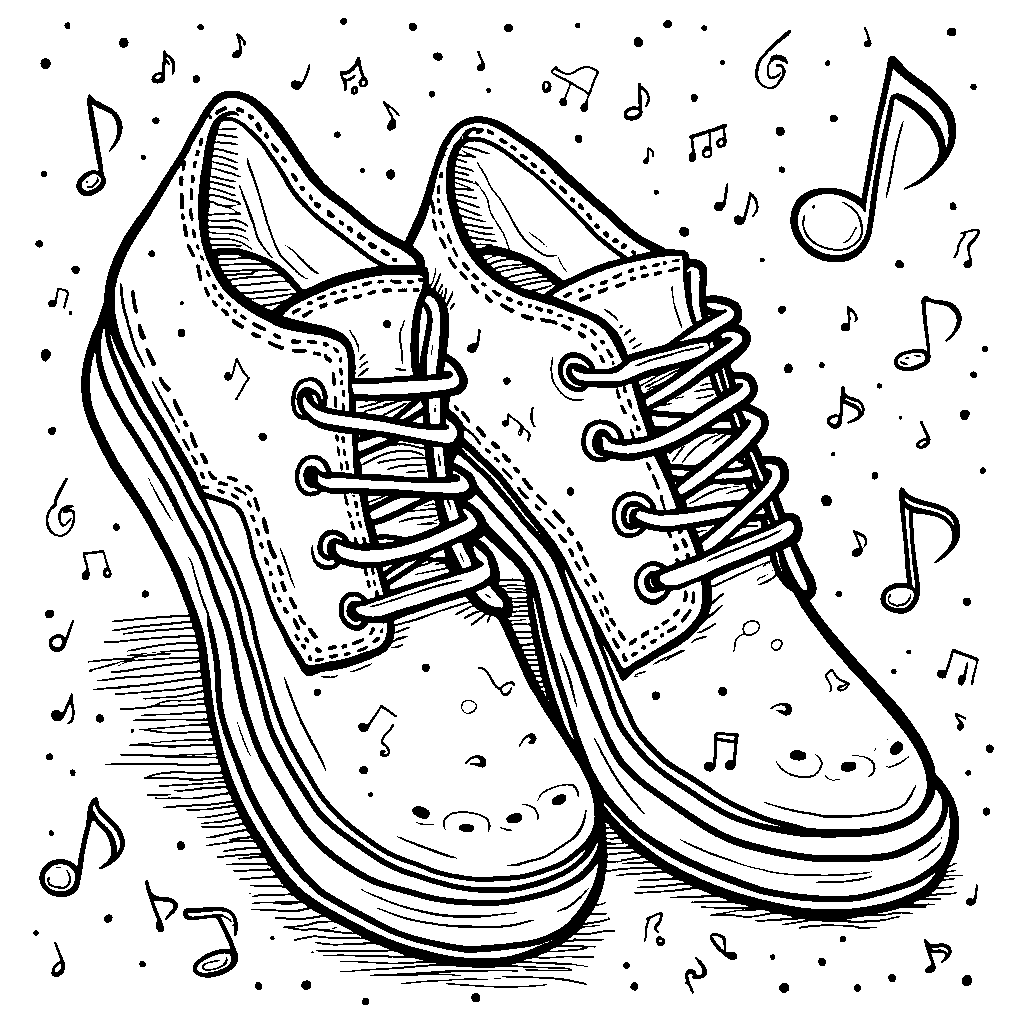 A pair of shoes dancing the salsa