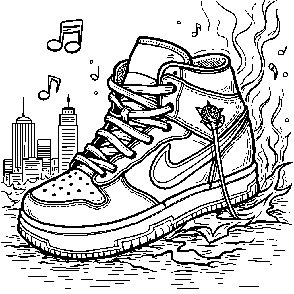 A shoe with a built-in microphone