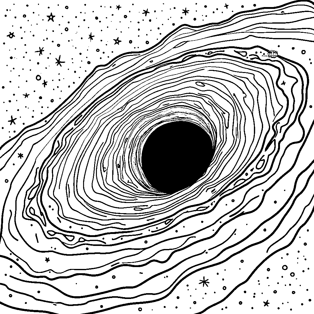 Galaxy with a Giant Black Hole in the Center