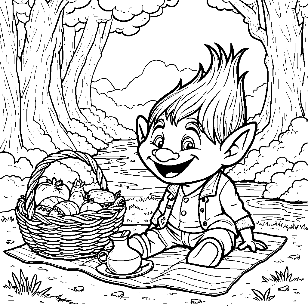 Troll having a picnic