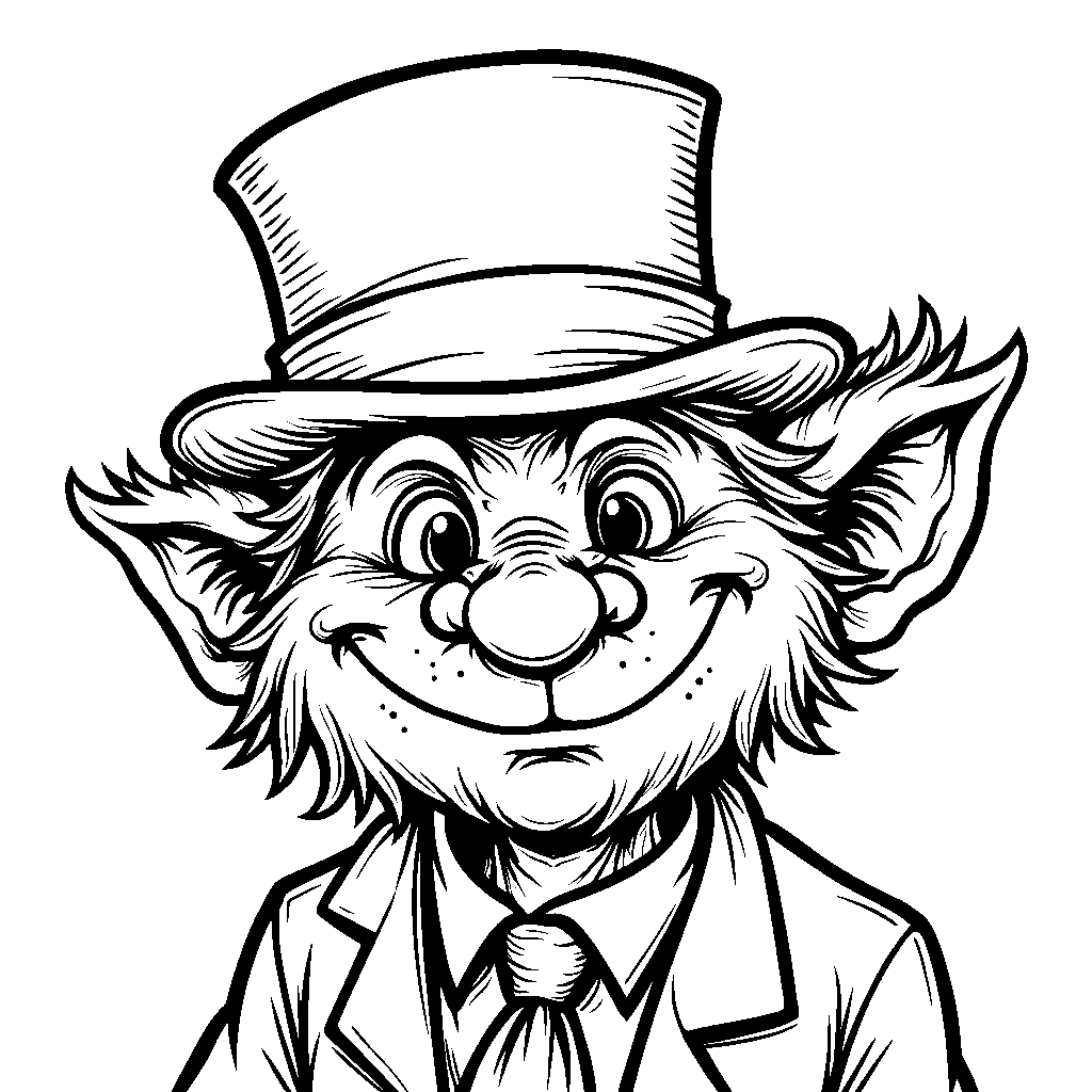 Troll wearing a top hat