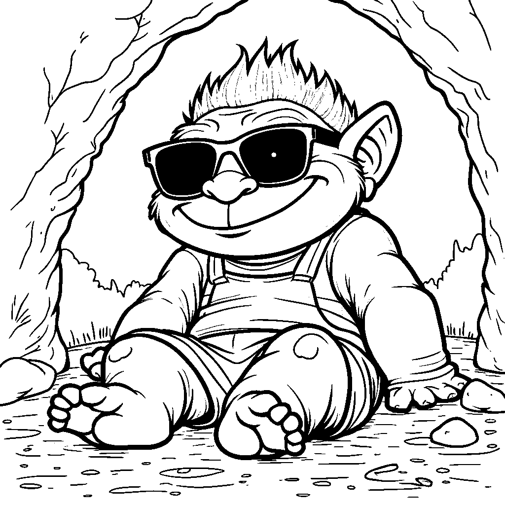 Troll wearing sunglasses