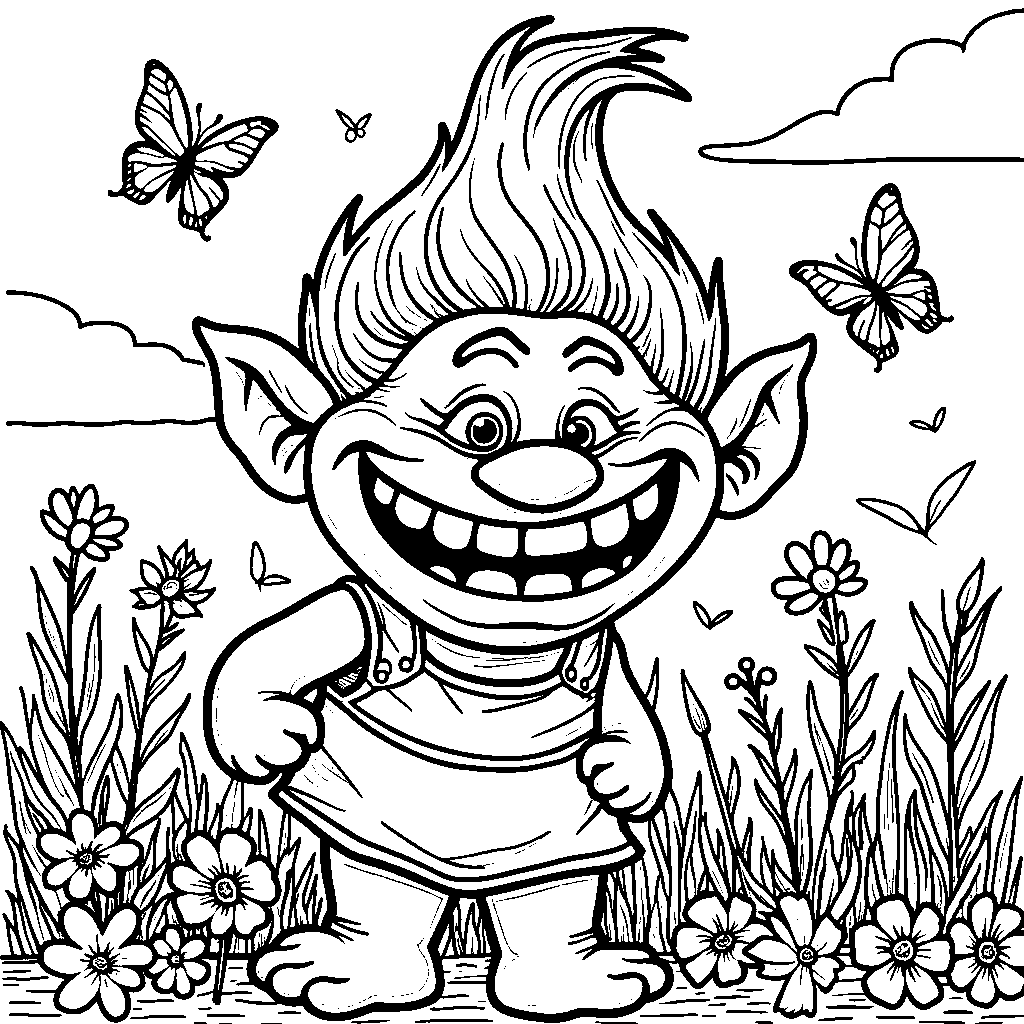 Troll with a giant smile