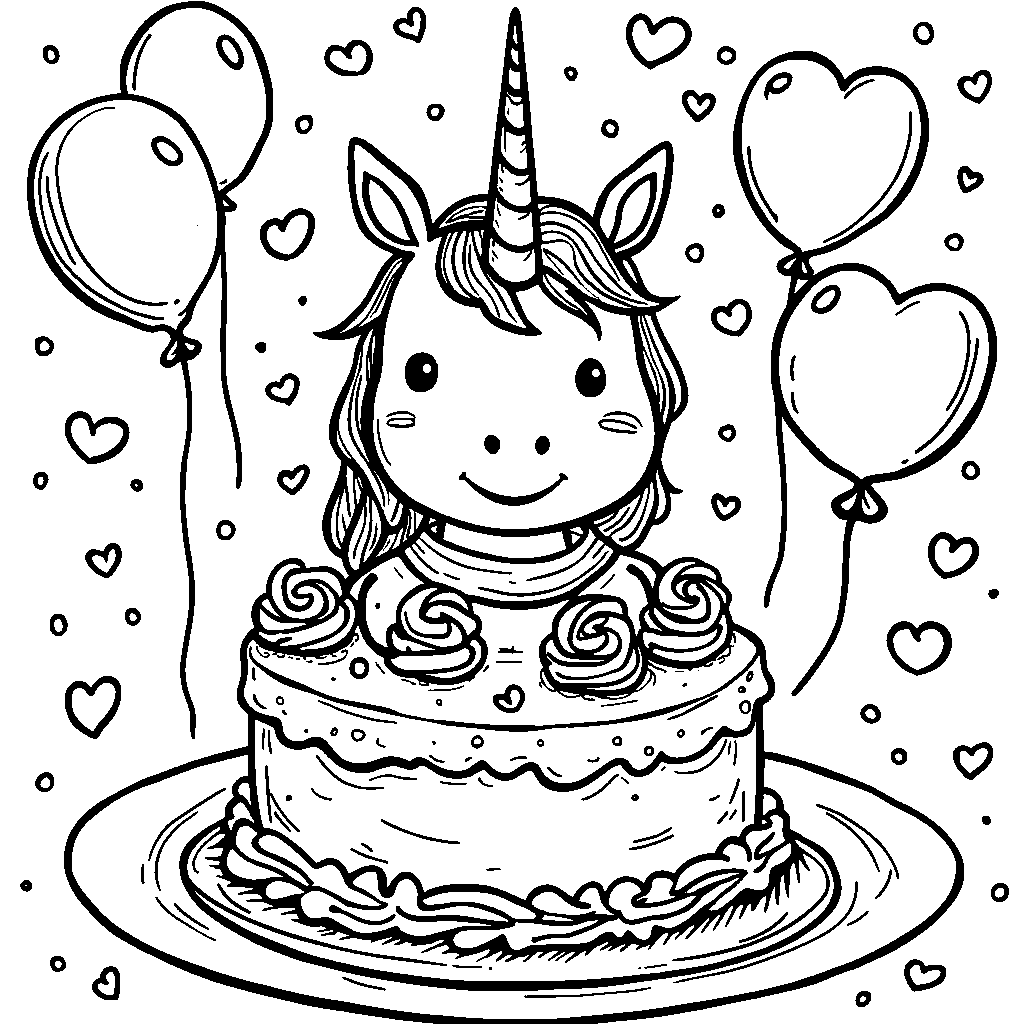 Cake with a unicorn's face and a superhero cape