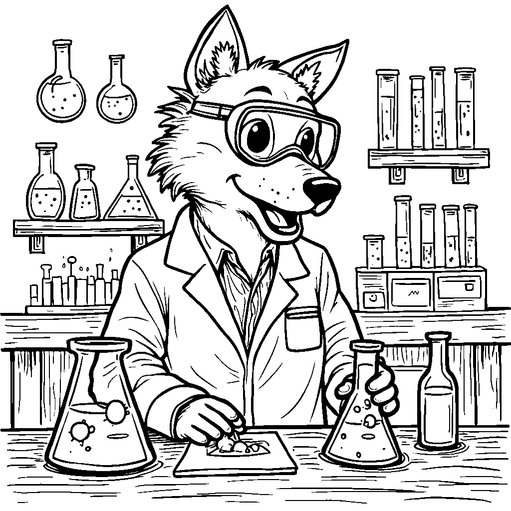 A wolf as a scientist