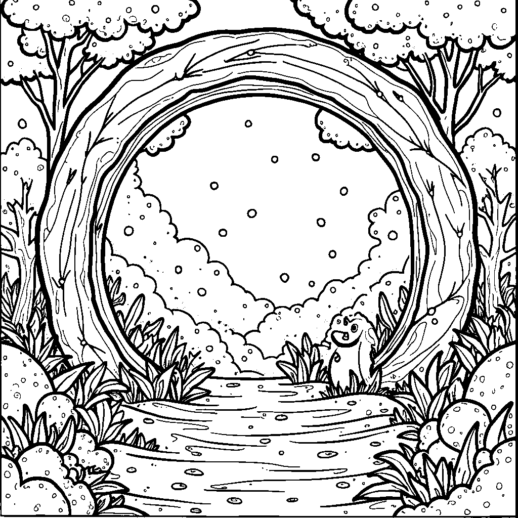 A magical portal leading to a secret world