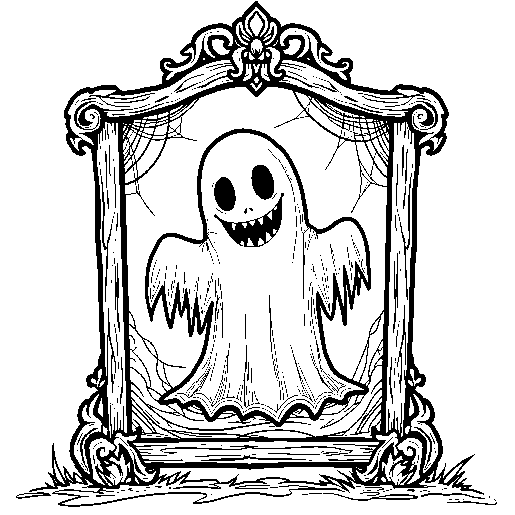 A Haunted Mirror with a Spooky Reflection