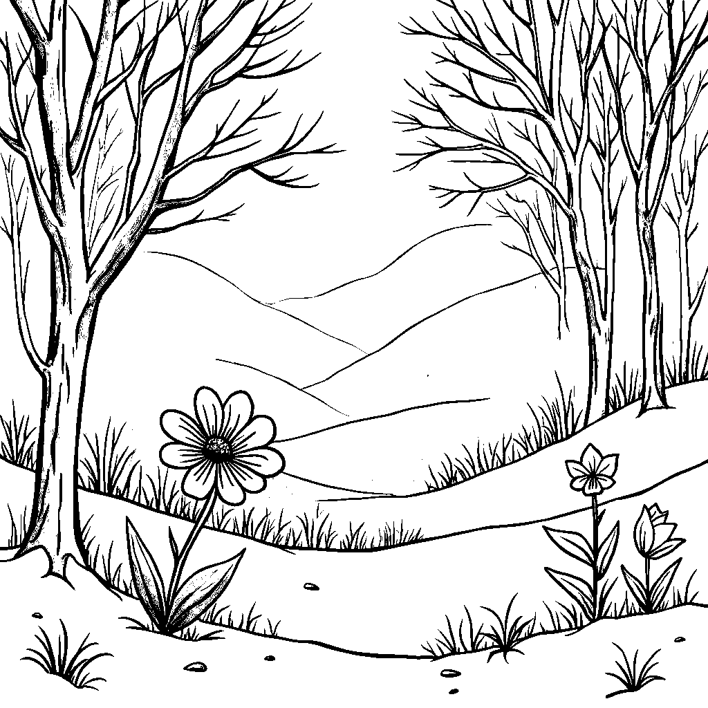 A flower in a winter or snowy setting