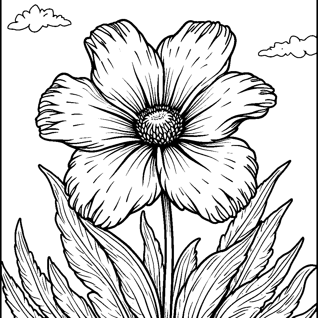 A flower with petals that resemble feathers