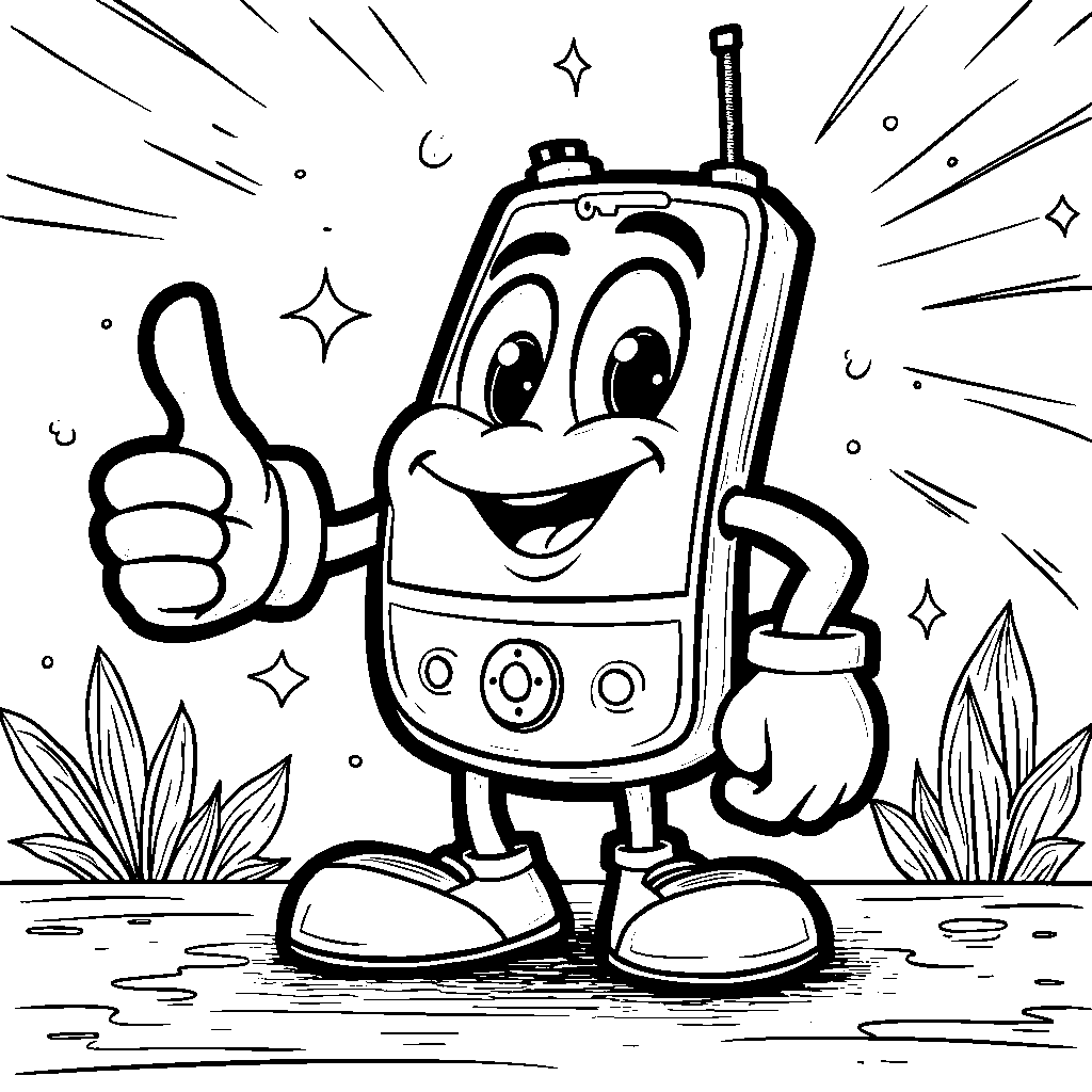 Phone Guy giving a thumbs up and a wink