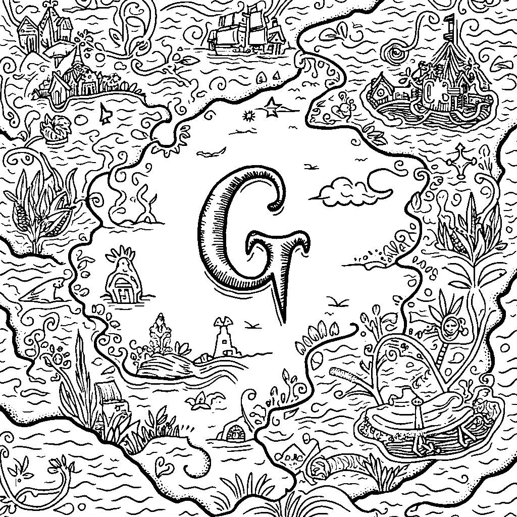 A treasure map that leads to a giant G