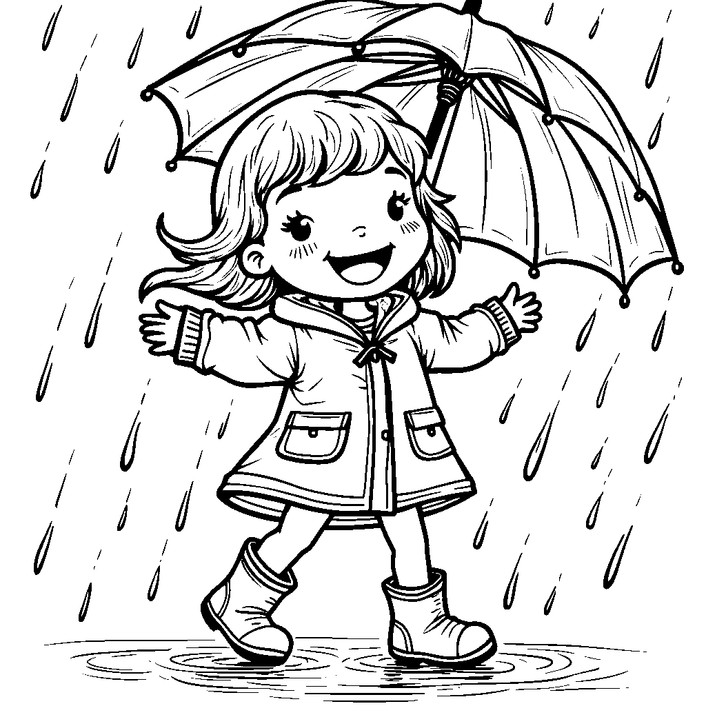 Girl Dancing in the Rain