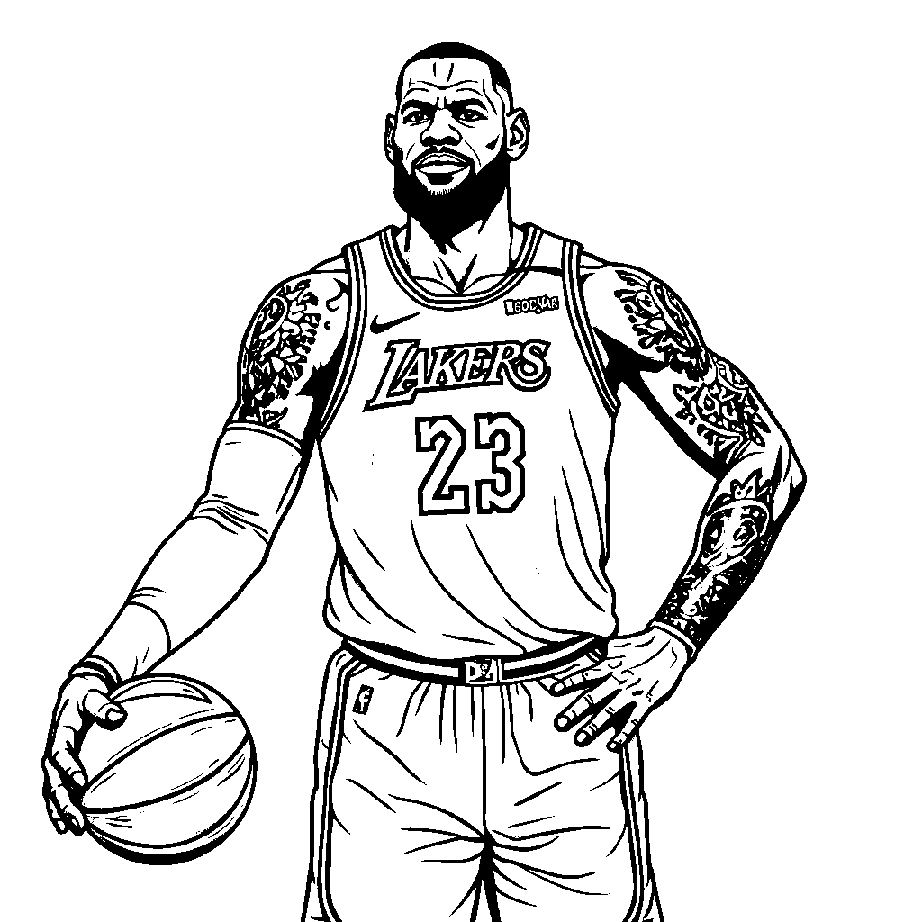 LeBron James on the cover of a magazine, striking a cool pose