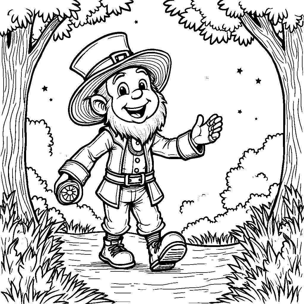 Lucky Navigation: A Leprechaun's Forest Adventure