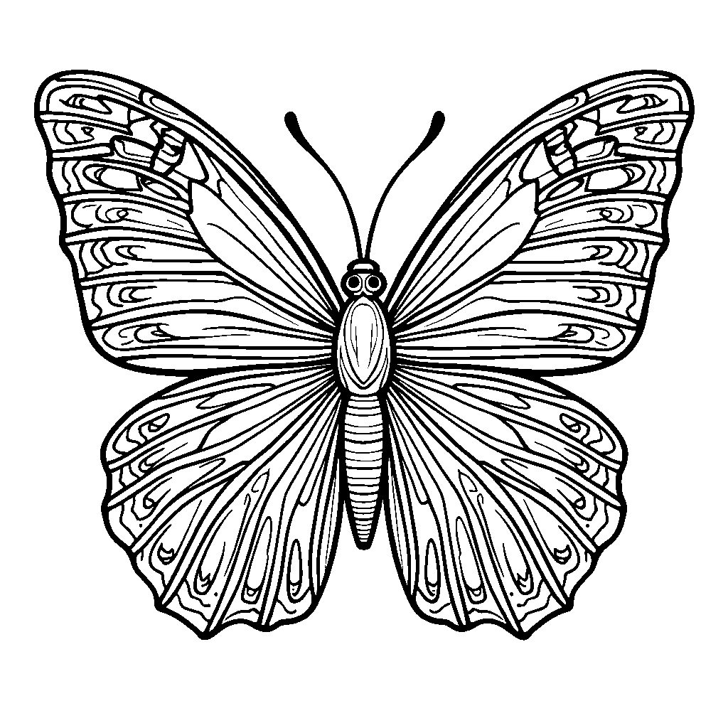 The letter X as a butterfly with colorful wings