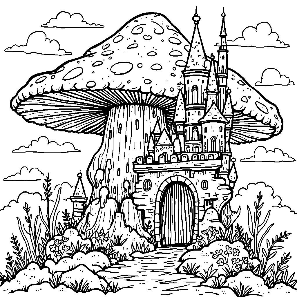 A magical kingdom hidden inside a giant mushroom