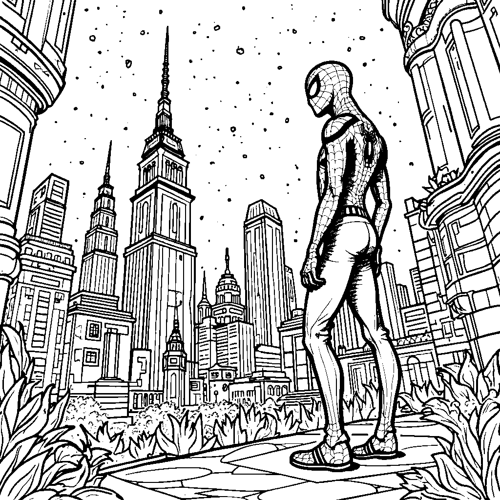 Miles Morales discovering a new hidden city location