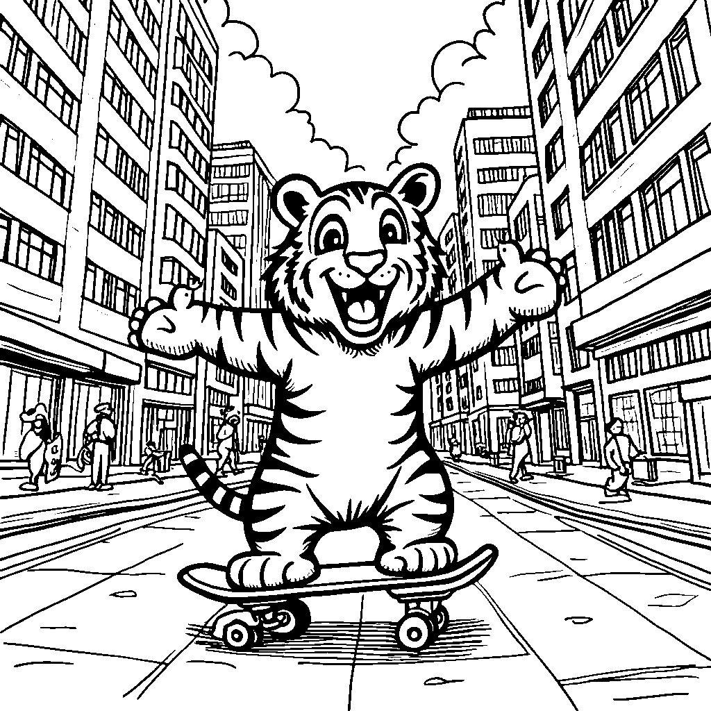 Tiger's Urban Adventure