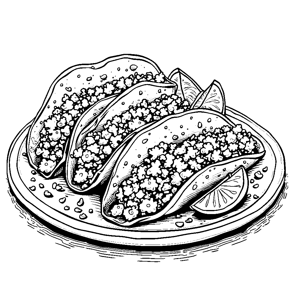 A delicious plate of tacos from Mexico