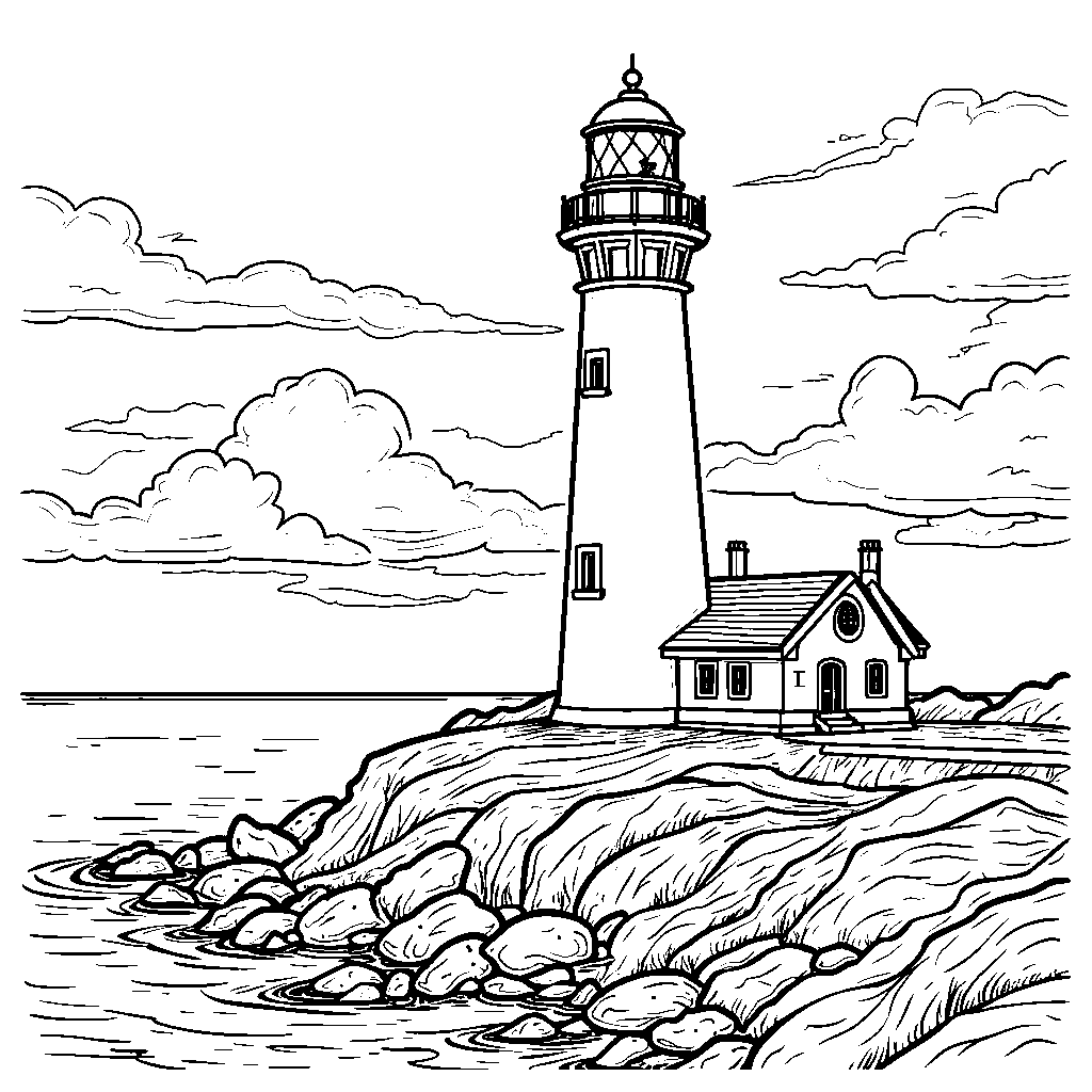 A historic lighthouse on the East Coast