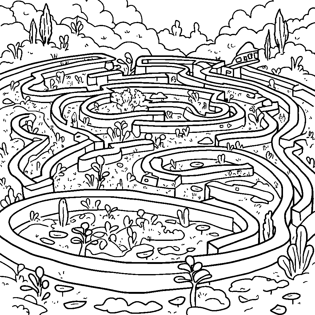 A five-walled maze to navigate through