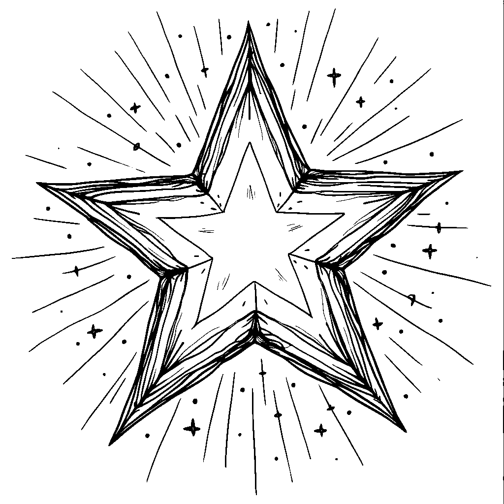 A seven-pointed star shining bright