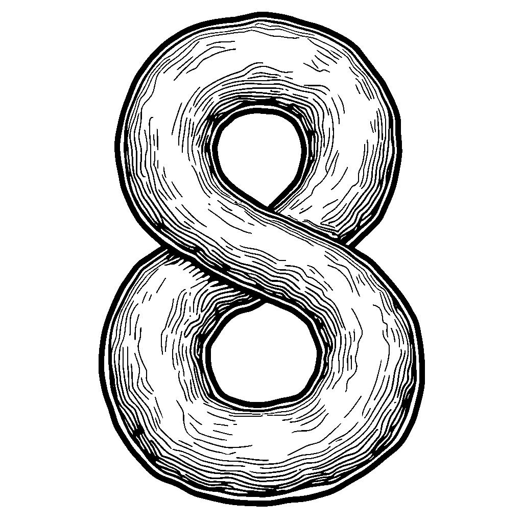 Reflecting on Infinity: A Dazzling Number 8