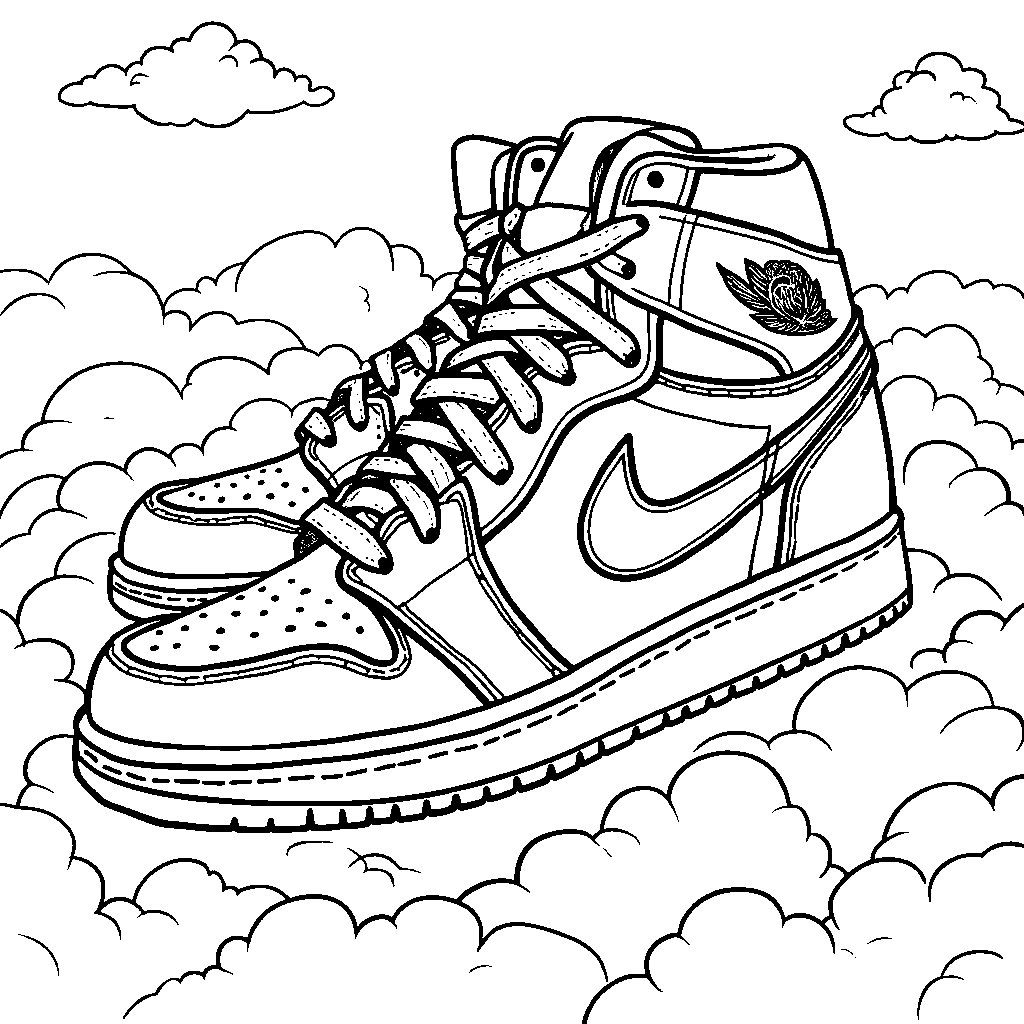 Air Jordan 1 shoes walking on clouds