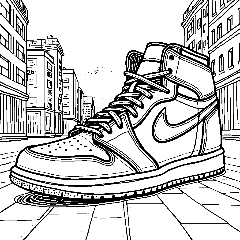 Air Jordan 1 sneaker with a built-in camera