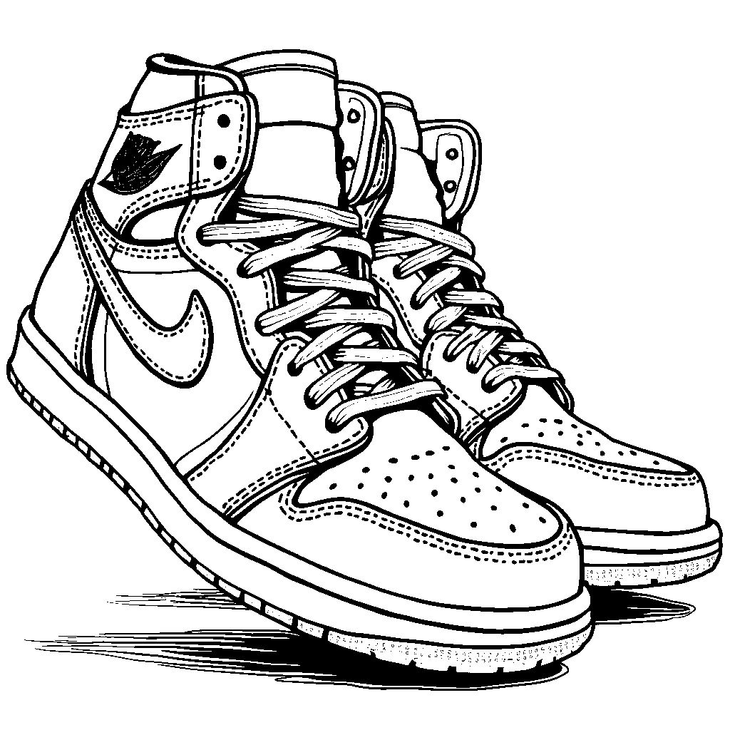 Air Jordan 1 sneakers dancing the hip hop