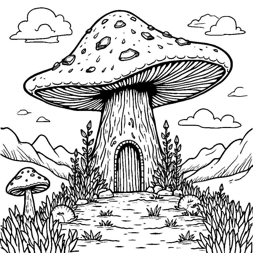 A magical kingdom hidden inside a mushroom