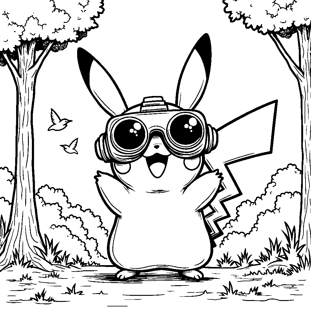 Pikachu's Bird-Watching Adventure