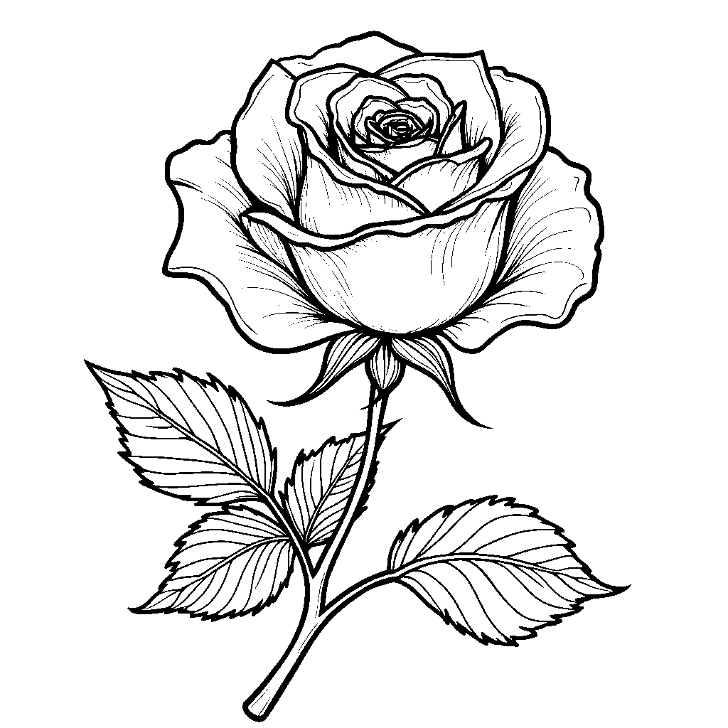 A rose blooming in the moonlight