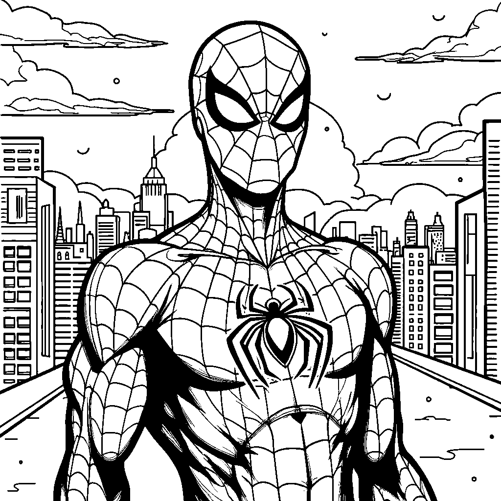 Spiderman's superhero suit with a big 'S' on the chest