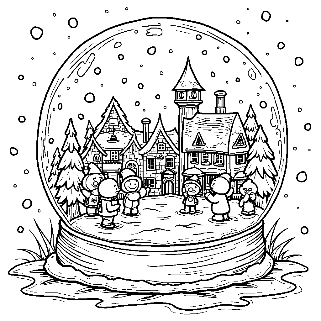 A Whoville Snowglobe with Whos Inside