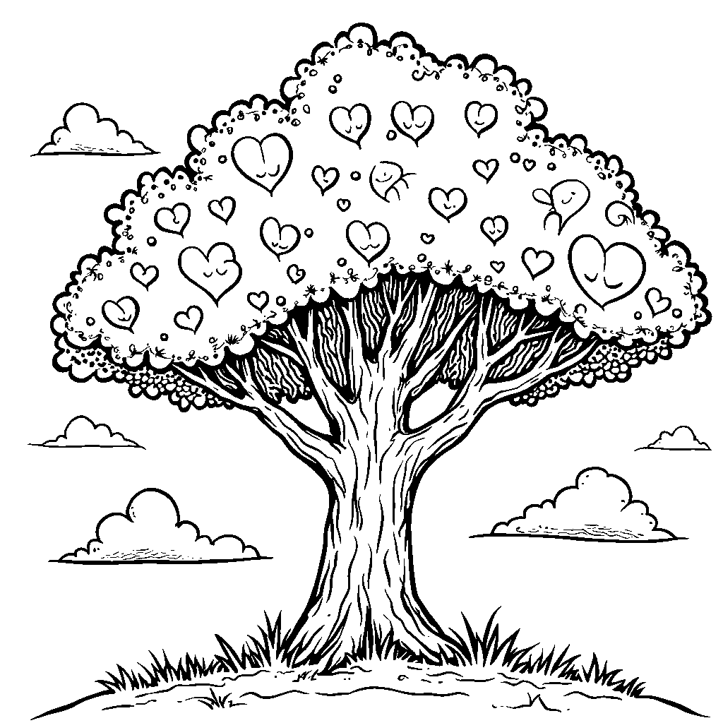 A Whoville Tree with Hearts Instead of Leaves