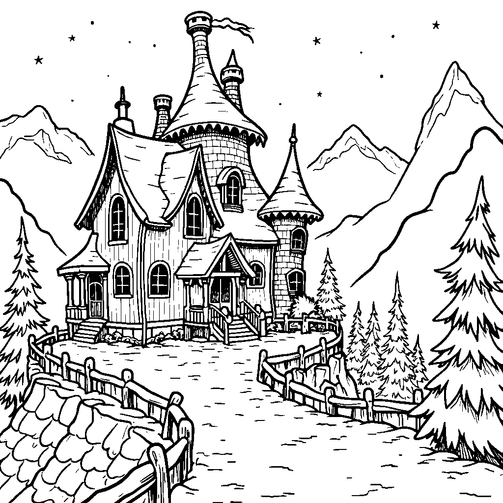 The Grinch's House on Mount Crumpit